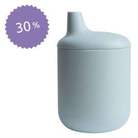 MUSHIE | Siliconen Tuitbeker Blauw - Silicone Sippy Cup Powder Blue