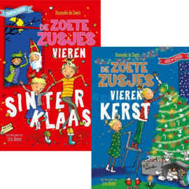 KINDERBOEK | De Zoete Zusjes vieren Sinterklaas & Kerst - omkeerboek