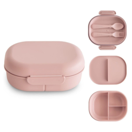 MUSHIE | Lunchbox met bestek - blush