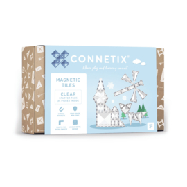 CONNETIX TILES | Magnetische tegels - clear - 34 stuks