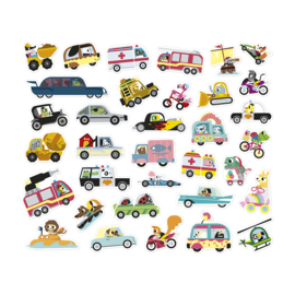 JANOD | Stickers voertuigen - 200 stuks