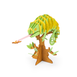 MOULIN ROTY | 3D Bouwpakket kameleon - Tout autour du monde