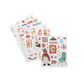 MOULIN ROTY | Kleurboek met 150 stickers - Les Minoushkas