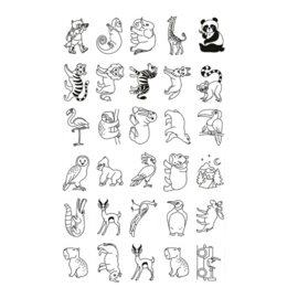 KIDYWOLF | Kidydraw mini extra tekenkaarten - sprookjes & dieren