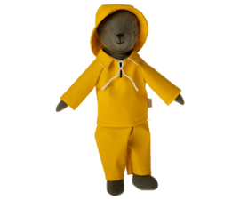 MAILEG | Kleding Teddy - regenpak & hoed geel - vader