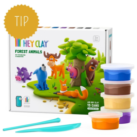 HEY CLAY | Boetseerklei forest animals - 6 figuren