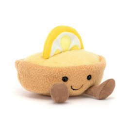 JELLYCAT | Amuseables knuffel citroentaartje - 11 x 11 x 10 cm