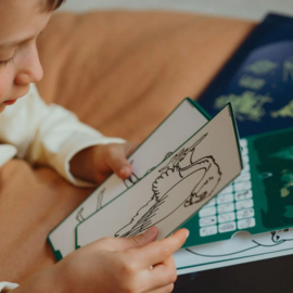 KIDYWOLF | Kidydraw mini extra tekenkaarten - werelddieren & piraten