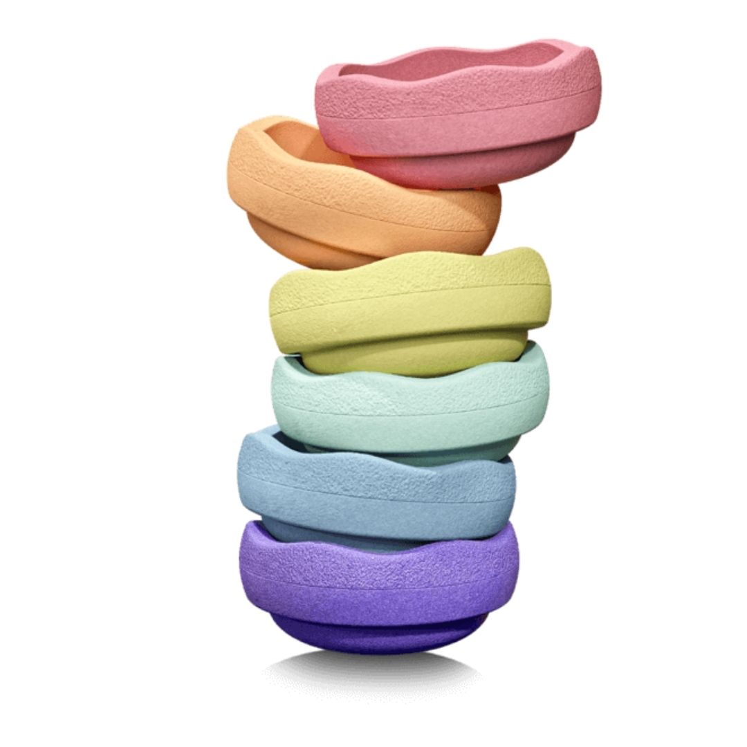 STAPELSTEIN | Stapelstenen Original Rainbow Pastel - 6 st