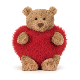 JELLYCAT | Knuffel beer Bartholomew hartenpak - 26 x 12 x 8 cm