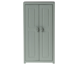 MAILEG | Poppenhuis houten kledingkast soft blue - muis