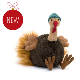 JELLYCAT | Knuffel Kalkoen - Theo Turkey - 29 x 14 cm