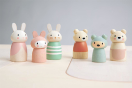 TENDER LEAF TOYS | Houten popjes konijnenfamilie