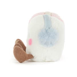 JELLYCAT | Amuseables knuffel marshmallow toastie - 9  x 16 x 6 cm