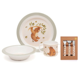 PETIT MONKEY | Melamine Kom Bear - sage