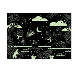 MOULIN ROTY |  Puzzel glow in the dark - La mara aux grenouilles