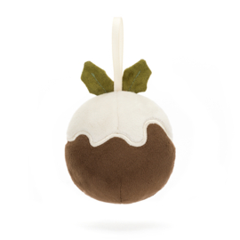 JELLYCAT |  Knuffel Festive Folly Christmas Pudding - 7 cm