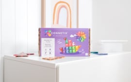 CONNETIX TILES | Magnetische tegels pastel - starters set - 64 stuks