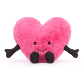 JELLYCAT | Amuseable Knuffel Hart - Pink Heart - 17 X 19 cm