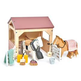 TENDER LEAF TOYS | Huisdieren set stal met pony's