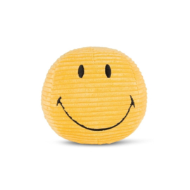 BON TON TOYS x Smiley | Knuffel Smiley corduroy geel - 13 cm