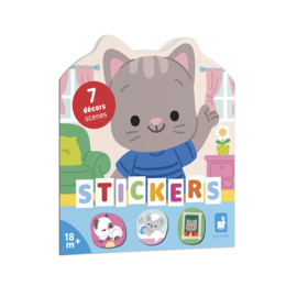 JANOD | Stickerboek met herbruikbare stickers - het huis