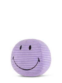 BON TON TOYS x Smiley | Knuffel Smiley corduroy paars - 13 cm