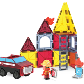 Magna-Tiles | Magnetische tegels fire rescue - 27st