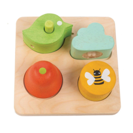 TENDER LEAF TOYS | Houten puzzel vormen & horen