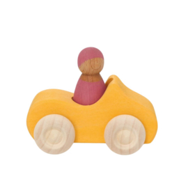 GRIMM'S | Auto met popje - geel