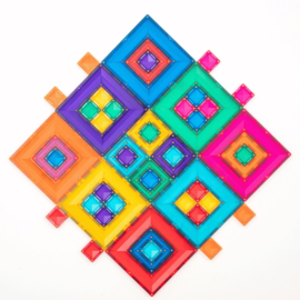 CONNETIX TILES | Magnetische tegels - bright portal - 48 stuks