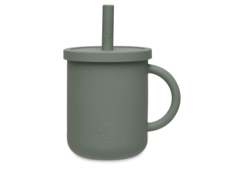 JOLLEIN | Siliconen drinkbeker - Ash Green