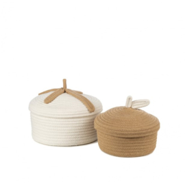 KIDSDEPOT | Opbergmandjes Bowie naturel - beige