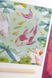 MOULIN ROTY | Knutselset fantasiekaarten & transferfolie - Les Rosalies