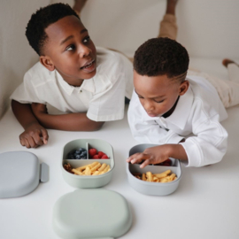 MUSHIE | Lunchbox met bestek - sage