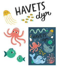 MICHELLE CARLSLUND | Poster Ocean animals