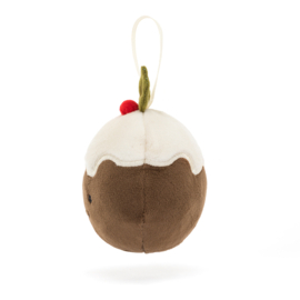 JELLYCAT |  Knuffel Festive Folly Christmas Pudding - 7 cm