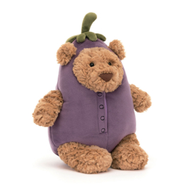 JELLYCAT | Knuffel beer Bartholomew aubergine - 30 x 15 x 14 cm