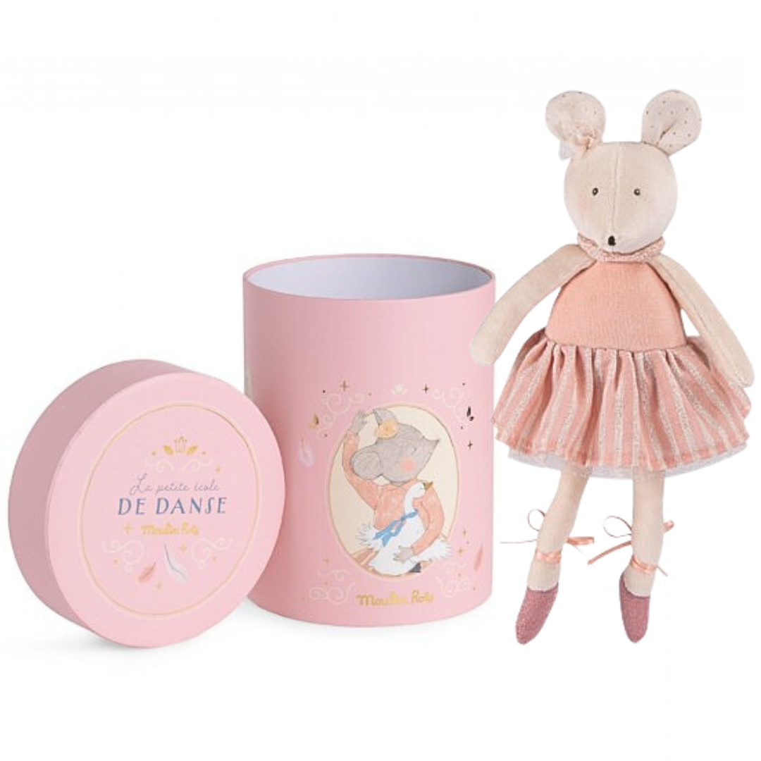 MOULIN ROTY | Knuffel muis Anna - La petite école de danse - 35 cm