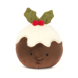 JELLYCAT |  Knuffel Festive Folly Kerst pudding - Christmas pudding
