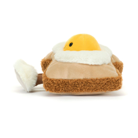 JELLYCAT | Amuseables knuffel broodje spiegelei -12x 16 x 12 cm