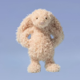 JELLYCAT | Bashful knuffel konijn luxe curly - 31 x 12 x 9 cm