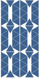 PÖM LE BONHOMME | Muurstickers triangel blauw
