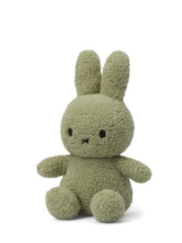 NIJNTJE | Knuffel Nijntje Teddy groen 33 cm - Miffy sitting teddy green