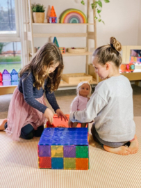 CONNETIX TILES | Magnetische bodemplaat groen & blauw - 2 stuks