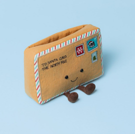 JELLYCAT | Amuseables knuffel brief aan de kerstman - 15  x 18 x 5 cm