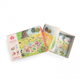 MOULIN ROTY | Puzzel vier seizoenen - la grande famille - 4 x 12st