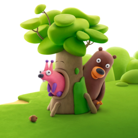 HEY CLAY | Boetseerklei forest animals - 6 figuren