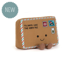 JELLYCAT | Amuseables knuffel brief aan de kerstman - 15  x 18 x 5 cm