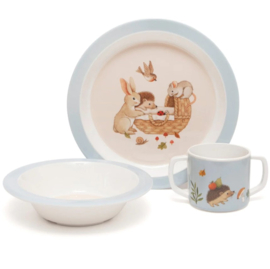 PETIT MONKEY | Kinderservies set melamine Animal Craddle